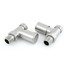 M-MAN-007-ST-SN-ALT00 - Marvine Modern Manual Straight Brushed Satin Nickel Radiator Valves With Sleeves M-MAN-007-ST-SN-ALT00 - Marvine Modern Manual Straight Brushed Satin Nickel Radiator Valves With Sleeves